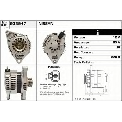 Zdjęcie Alternator EDR 933947