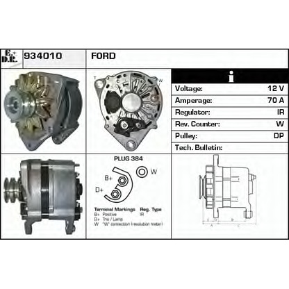 Zdjęcie Alternator EDR 934010