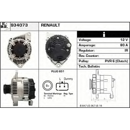 Foto Alternatore EDR 934073