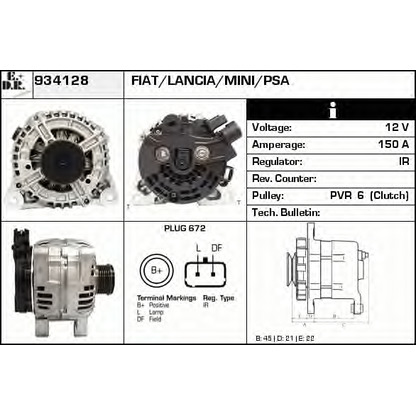 Foto Alternatore EDR 934128