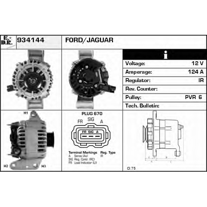 Foto Alternador EDR 934144