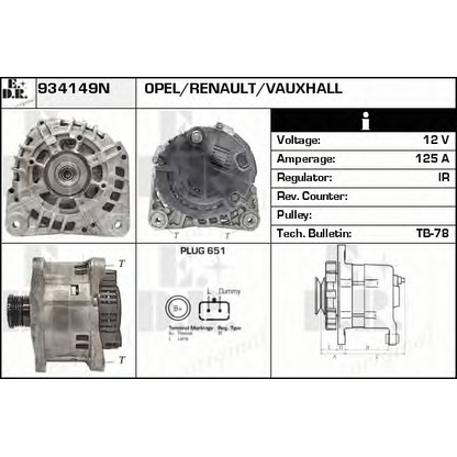 Photo Alternator EDR 934149N