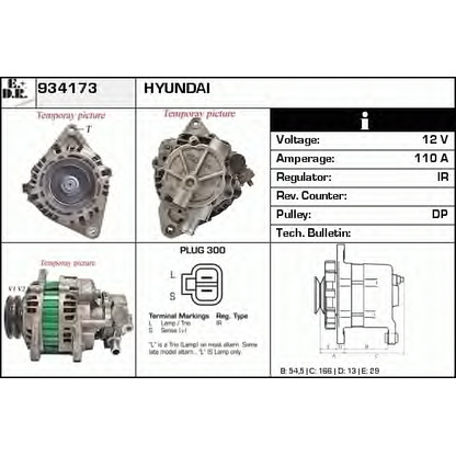 Foto Alternatore EDR 934173