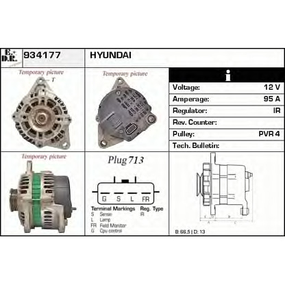 Foto Alternador EDR 934177