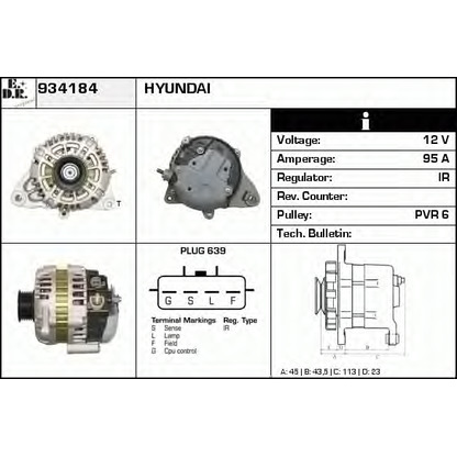 Foto Alternatore EDR 934184