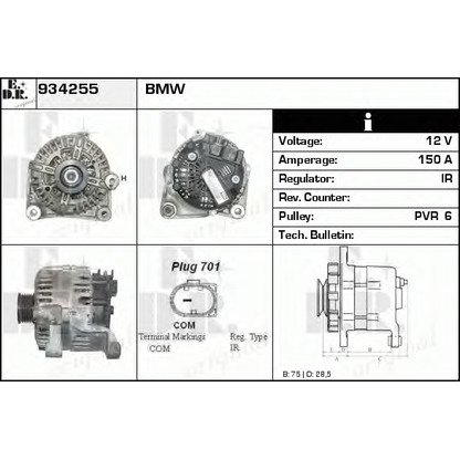 Foto Alternador EDR 934255