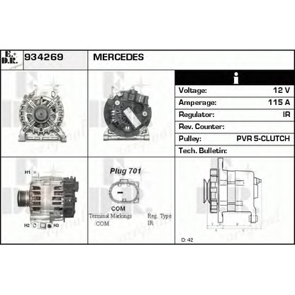 Foto Alternatore EDR 934269