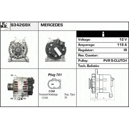 Foto Alternador EDR 934269X