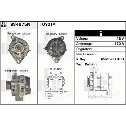 Foto Alternador EDR 934275N