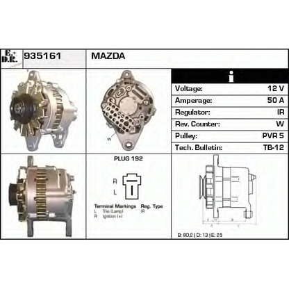 Foto Alternador EDR 935161