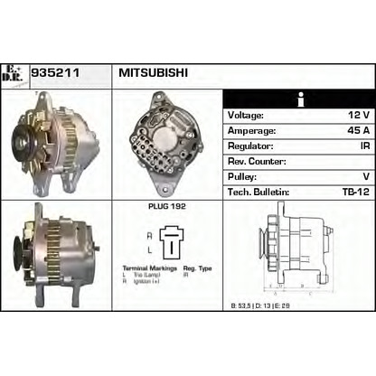 Foto Alternatore EDR 935211