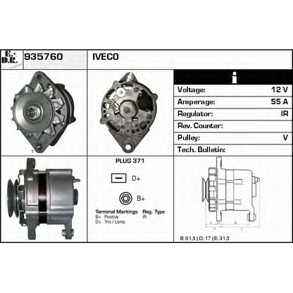 Photo Alternator EDR 935760