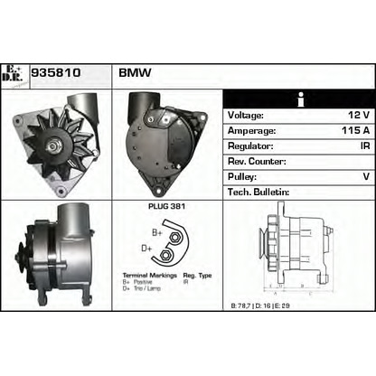 Foto Alternatore EDR 935810