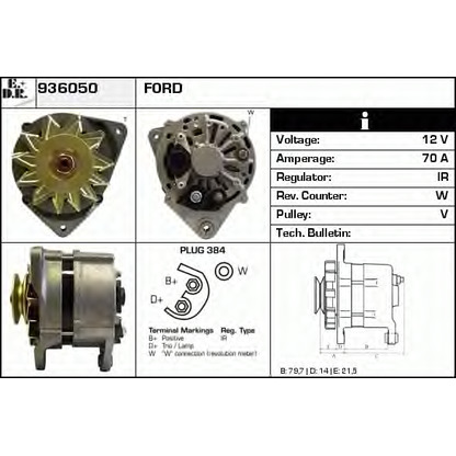 Photo Alternator EDR 936050