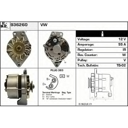 Photo Alternator EDR 936260