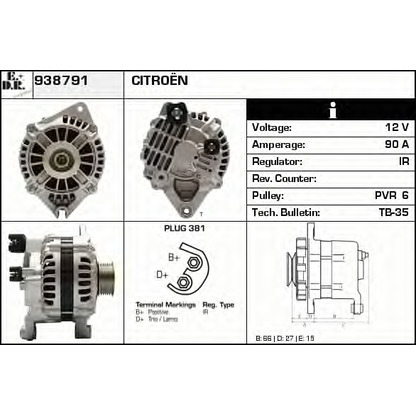 Foto Alternatore EDR 938791