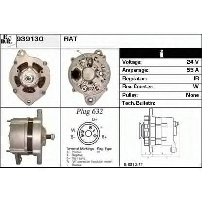 Foto Alternador EDR 939130