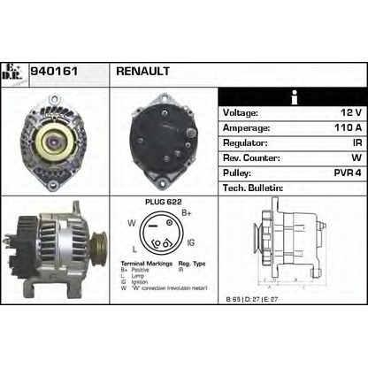 Photo Alternator EDR 940161