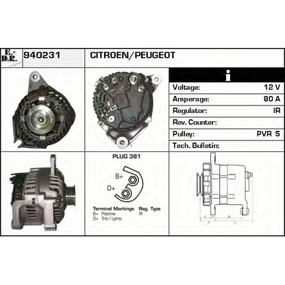 Foto Alternador EDR 940231