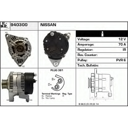 Foto Alternatore EDR 940300