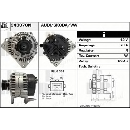 Foto Alternatore EDR 940870N