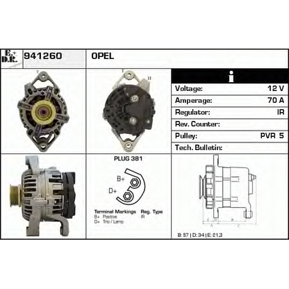 Photo Alternator EDR 941260