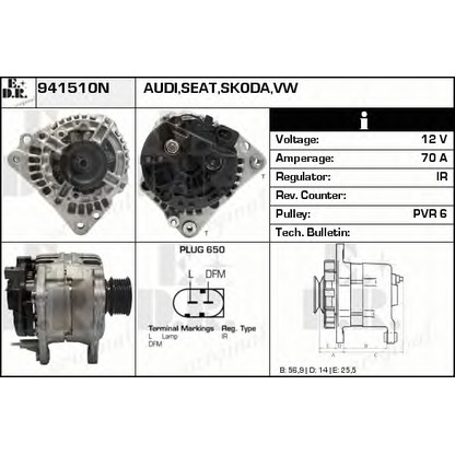 Photo Alternateur EDR 941510N
