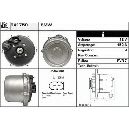 Foto Alternador EDR 941750