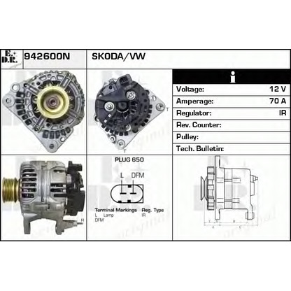 Photo Alternator EDR 942600N