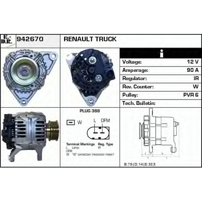 Foto Alternatore EDR 942670