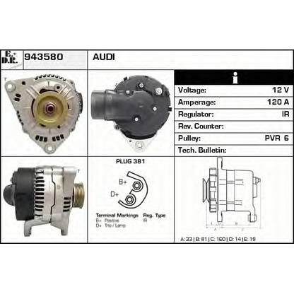 Photo Alternator EDR 943580