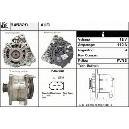 Photo Alternator EDR 945320