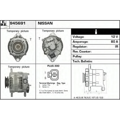 Photo Alternator EDR 945691