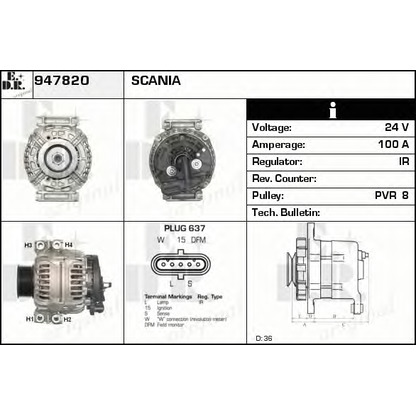 Foto Alternatore EDR 947820