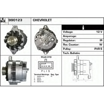 Photo Alternator EDR 990123