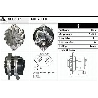 Photo Alternator EDR 990137