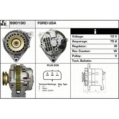 Foto Alternatore EDR 990190