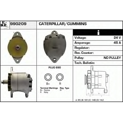 Foto Alternador EDR 990209