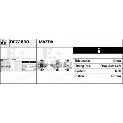 Photo Étrier de frein EDR DC72830