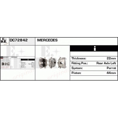 Photo Brake Caliper EDR DC72842