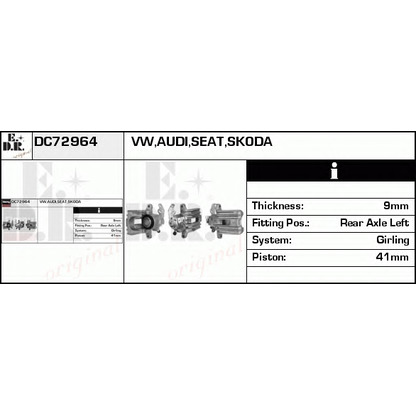 Zdjęcie Zacisk hamulca EDR DC72964