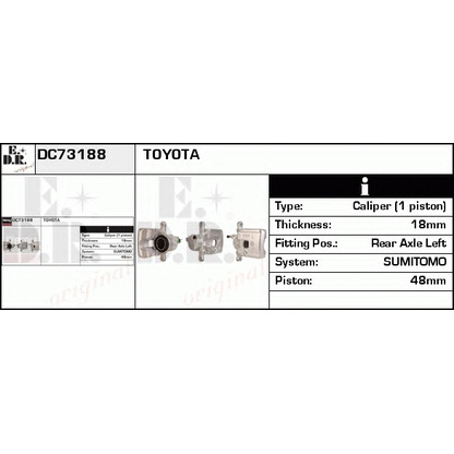 Фото Тормозной суппорт EDR DC73188