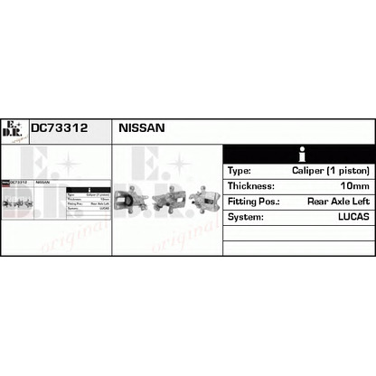 Photo Brake Caliper EDR DC73312