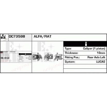 Photo Brake Caliper EDR DC73598