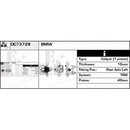 Photo Brake Caliper EDR DC73728