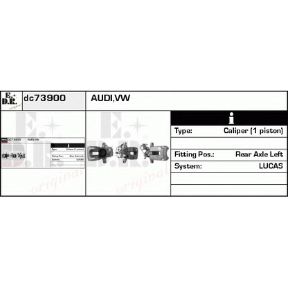 Photo Brake Caliper EDR DC73900