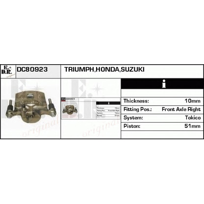 Zdjęcie Zacisk hamulca EDR DC80923