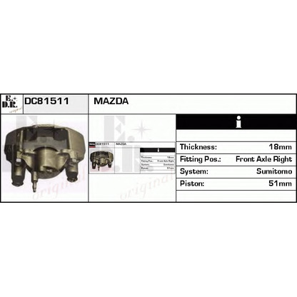 Photo Brake Caliper EDR DC81511