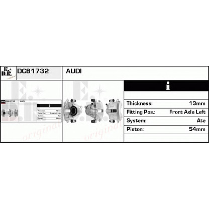 Photo Brake Caliper EDR DC81732