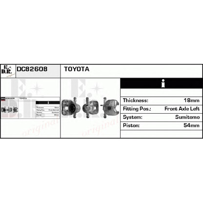 Photo Étrier de frein EDR DC82608